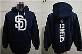 San Diego Padres 13 Weeds Navy Blue All Stitched Pullover Hoodie,baseball caps,new era cap wholesale,wholesale hats